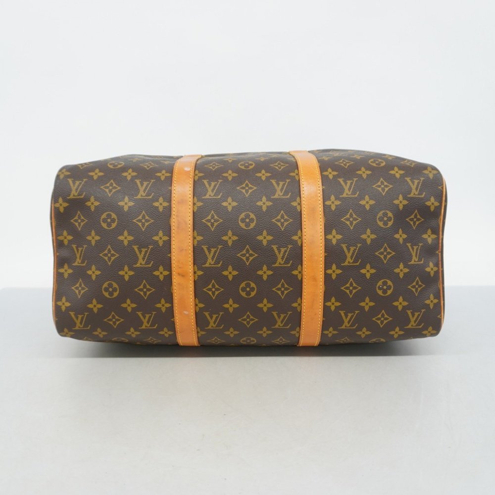 Louis Vuitton Boston Bag Monogram Sax Pool 45 M41624 Brown Men's Women's - Picture 3 of 14